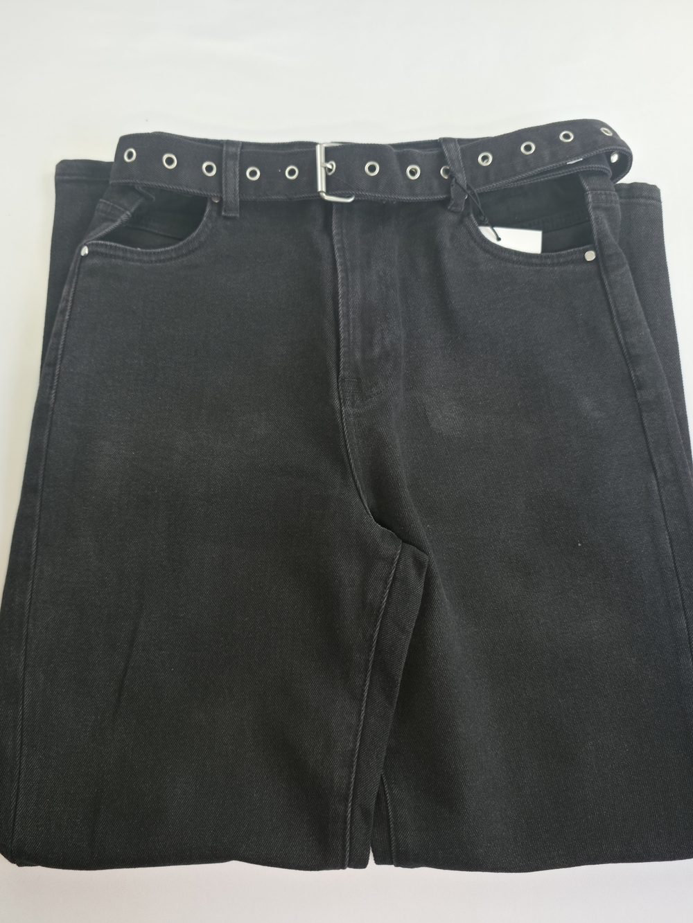 Insane Gene High Waisted Straight Leg Jeans Black Size 11/29 NWT
Description: